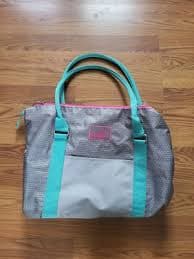 PUMA Sport Lifestyle Grip Bag Satchel Purse Silver Teal Pink Retro | eBay