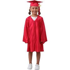 Amazon.com: Grad Days Kindergarten Graduation Gown Cap Tassel 2018 Shiny Robe 24(3'3''-3'5''), Gold : Clothing, Shoes & Jewelry