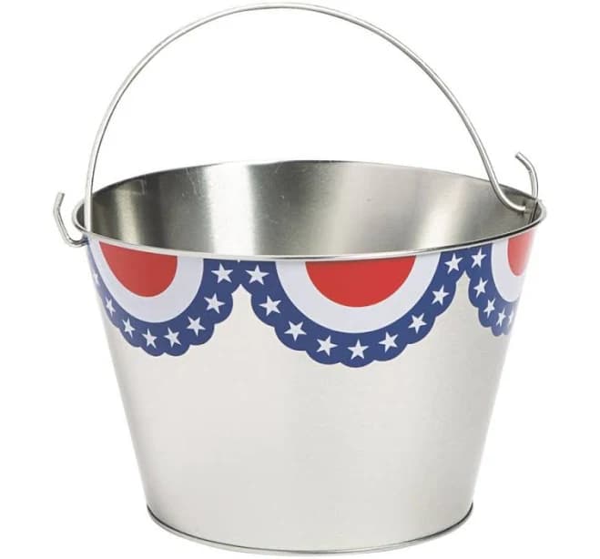 Fun Express Patriotic Metal Pail
