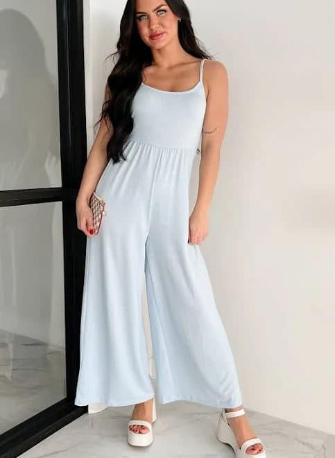 Hyfve Women's Light As Air Ribbed Wide Leg Jumpsuit