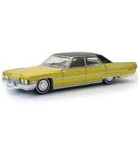 1/64 1971 Cadillac Sedan Deville Lowrider, Gold Metallic, California Lowriders Series 7
