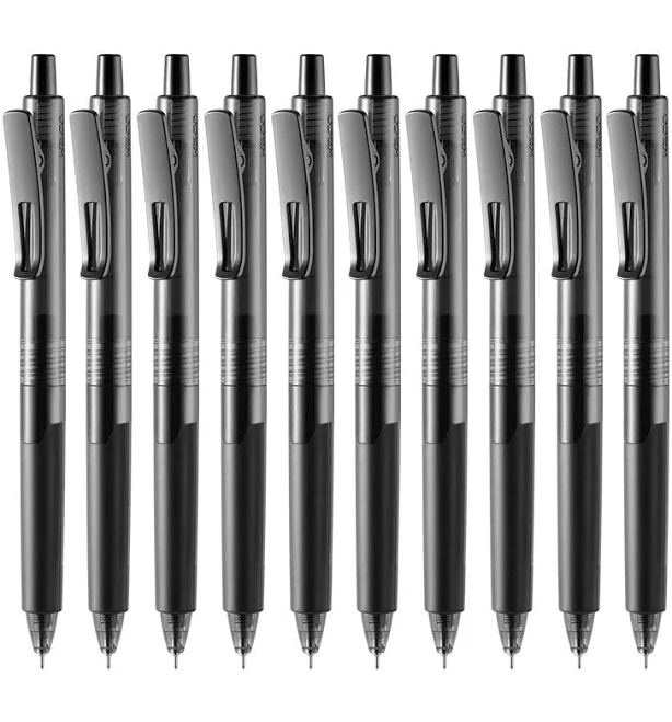 KACO K9 Transparent Gel Pen 0.5mm Black Ink 5/10Pack 10pcs