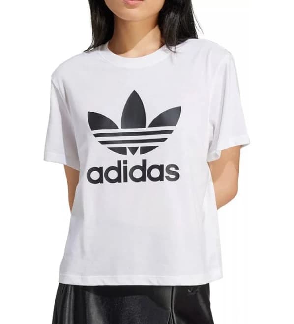 Adidas Women's Adicolor Trefoil Boxy Tee