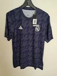 Adidas Men's Real Madrid 23/24 Pre Match Jersey Shadow Navy Size Medium New