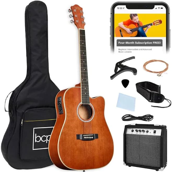 Best Choice Products Beginner Acoustic Electric Guitar Starter Set