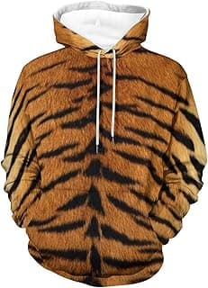 Animal Print Lightweight Pullover Hoodie Sweatshirt for Mens and Womens Daily Outdoor Sports