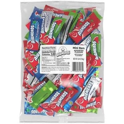 AirHeads Taffy Mini Candy Bars Assorted 5lb Bag