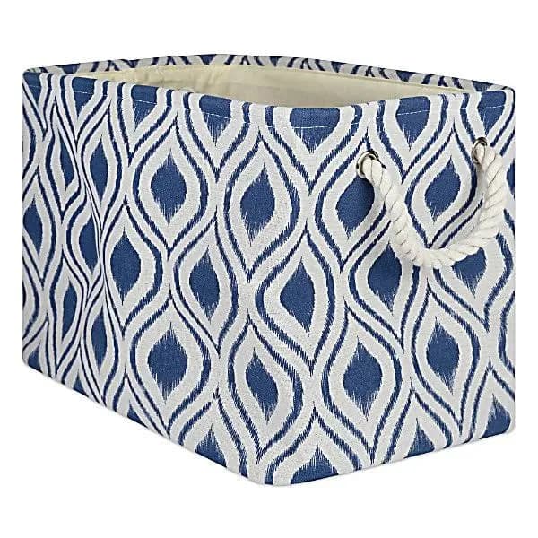 dii Polyester Bin Ikat Rectangle Large 17.5x12x15