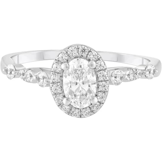 Helzberg Diamonds 3/4 ct. Tw. Diamond Platinum Engagement Ring