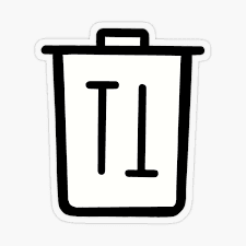 Trash Talk!" Sticker for Sale by stephgio | Redbubble