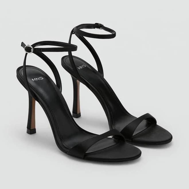 MANGO Strappy Heeled Sandals