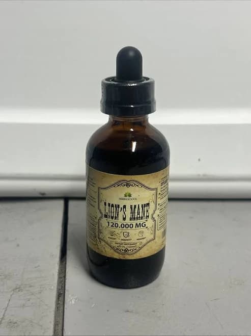 Lion’s Mane Liquid Mushroom Supplement For Clarity Focus & Nerve