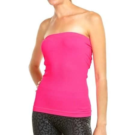 TheLovely Women's Seamless Ribbed Tube Top