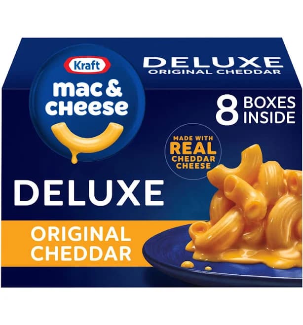 Kraft Deluxe Macaroni Cheese Dinner Original Cheddar