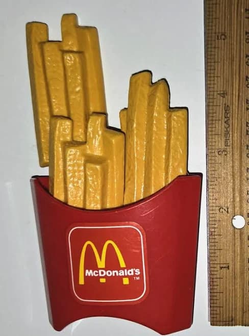 Vintage 1989 Fisher Price Mcdonald's Fries In Red Container