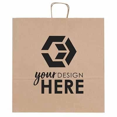 Kraft 16-in. x 19-in. Custom Paper Bag