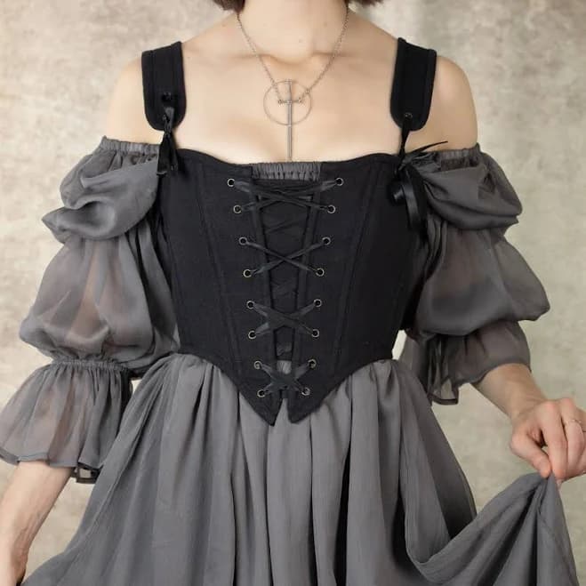 French Meadows Renaissance Cotton Corset Top