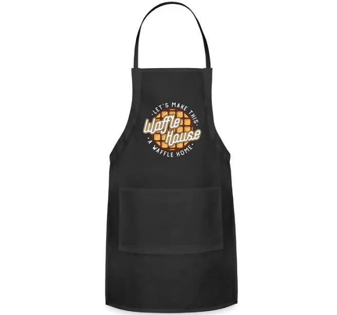 Lets Make This Waffle Houses A Waffle Home Waffles Aprons | High Quality Adjustable Apron - black - Available in all sizes | Waffle House, Waffle