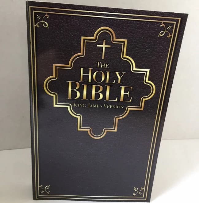 The Holy Bible King James Version Brand Black Cover