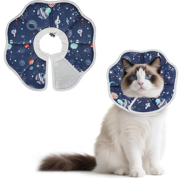 Supet Adjustable Soft Cone Recovery Collar for Cats