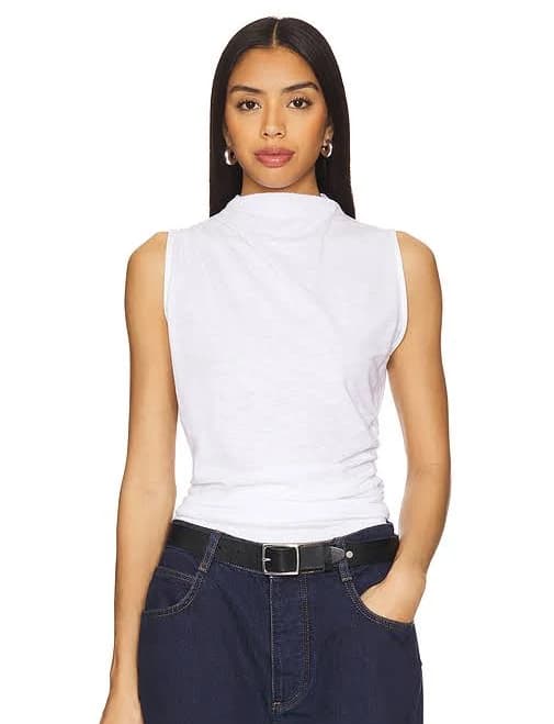 Goldie Sleeveless Draped Top
