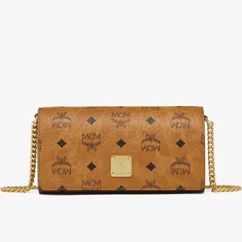 MCM Aren Visetos Leather Crossbody Bag