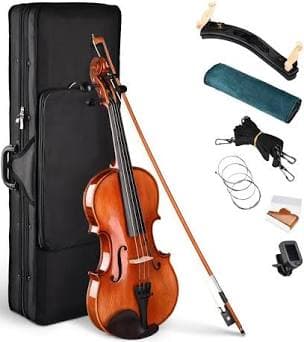 Yescom 4/4 Solid Wood Fiddle Beginner Full Size