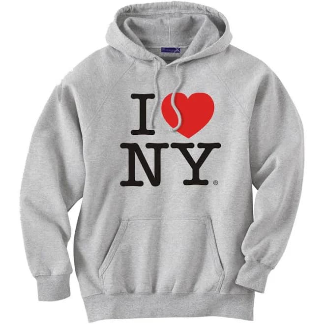 I Love New York Screen Print Hoodie