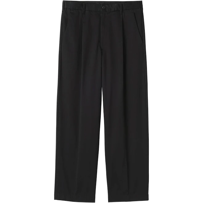 Chino Pleated Wide Pants