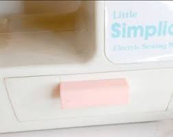 Vintage 1986 Simplicity Lanard Toy Sewing Machine White Battery Powered Pastel Pink Blue Pedal Craft Studio Decor - Etsy