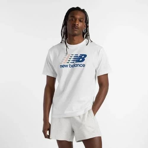 New Balance Men Center Multi Color Logo T-Shirt