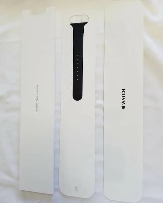 38mm Case Silver Aluminum Black Wristwatch Sport Band For Apple Iwatch