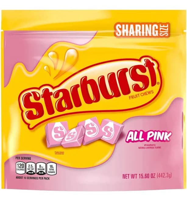 Starburst All Pink Candy Sharing