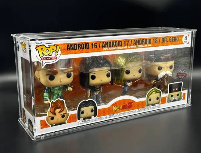 Funko Pop 4 Pack Stackable/Wall Mountable Acrylic Display Case