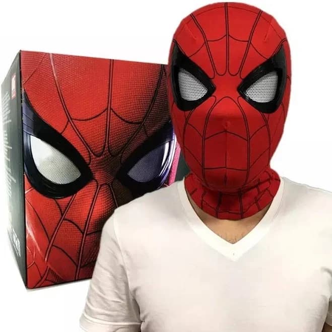 Spider-Man Mask with Moving Lenses