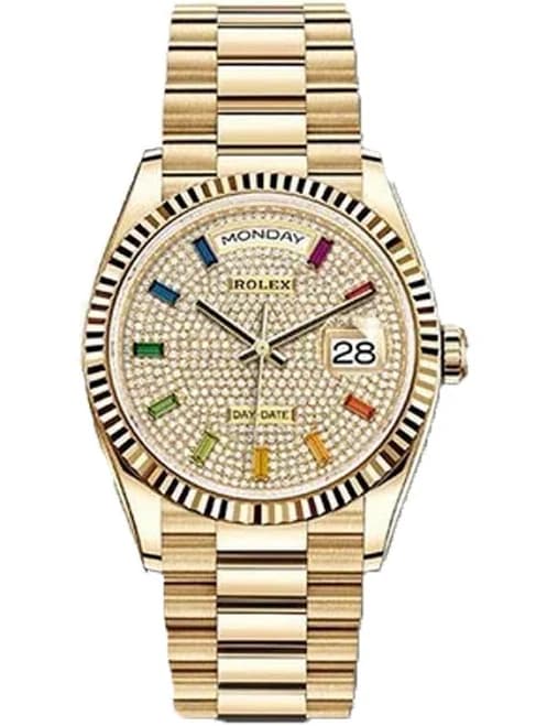 Rolex Day-Date 36 Dial 18kt Yellow Gold President Watch