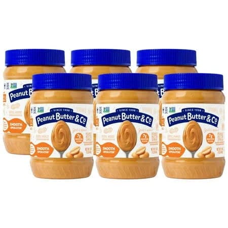 Peanut Butter & Co, Smooth Operator Flavored Peanut Butter, 16 oz, 6 pack