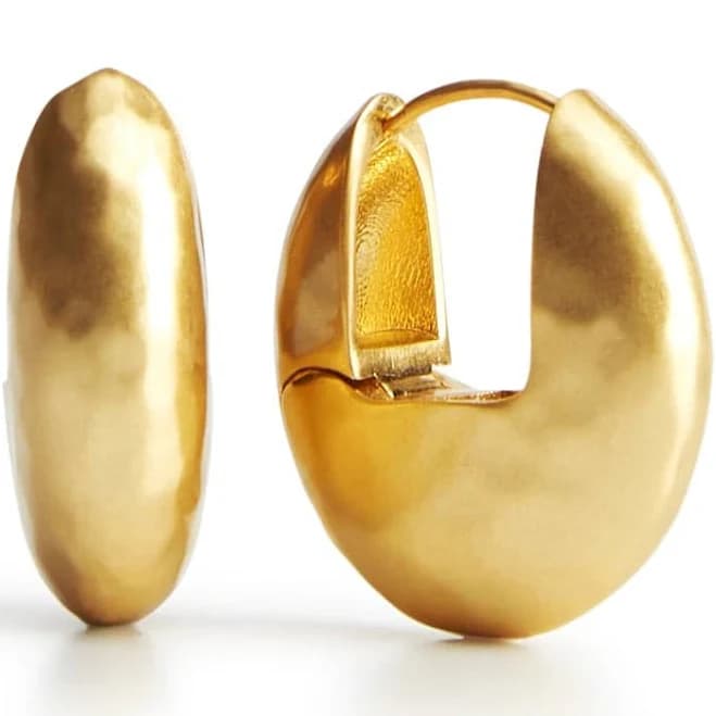 Vera Bradley Hammered Hoop Earrings