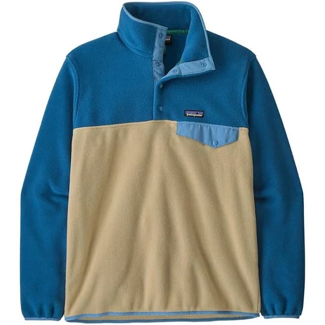 Patagonia Men's Lightweight Synchilla Snap-T Fleece Pullover (Color: Nautilus Tan, Size: S)