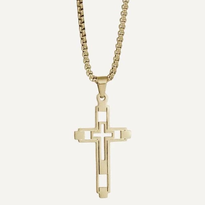 Baroque Cross Necklace