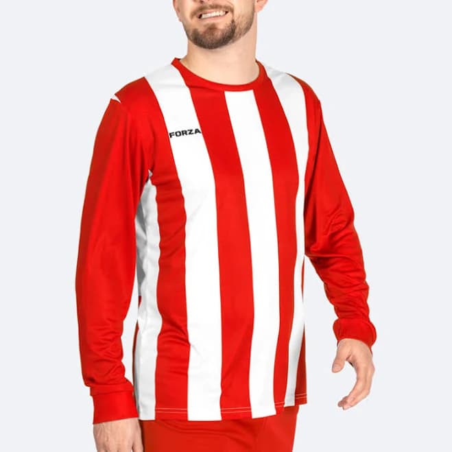 Forza Men's Striped Long Sleeve Soccer Jersey