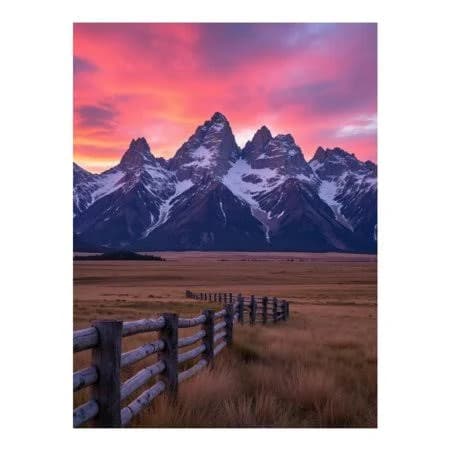 Mountain Sunset Scenic View Diamond Art Kit