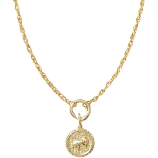 Alexie of Athens Women's Lunar Long Chain Medallion Necklace