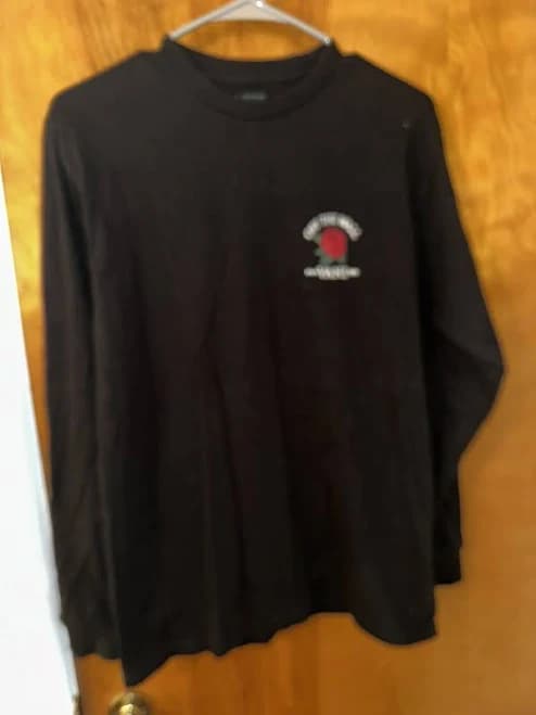 Vans Off-the-wall Long Sleeve Black T-shirt