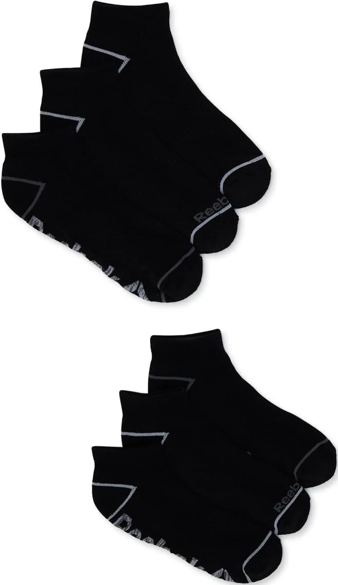 Reebok Men's Pro Series Quarter Socks (6-Pack)