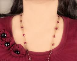 Handmade 31.95 Ct Ruby Gemstone Necklace: Solid 18k Yellow Gold Jewelry - Etsy