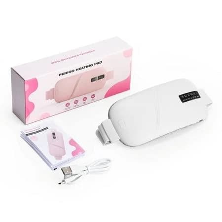 Portable Heating Pad for Period Cramps,Electric Waist Belt Device, Fast Heating Pad with 3 Heat Levels and 3 Massage Modes, Back or Belly Heating Pad,
