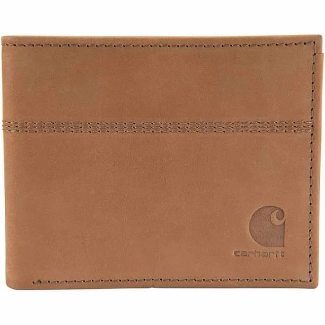 Carhartt Men's Saddle Leather Bifold Wallet