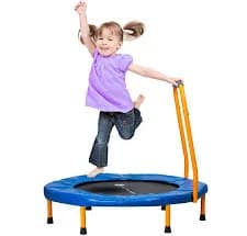 Fun and Function Mini Trampoline with Handlebar