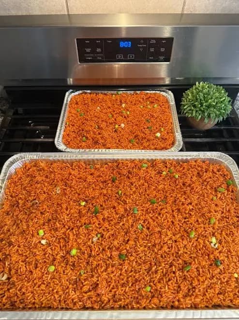 Jollof rice (half pan)